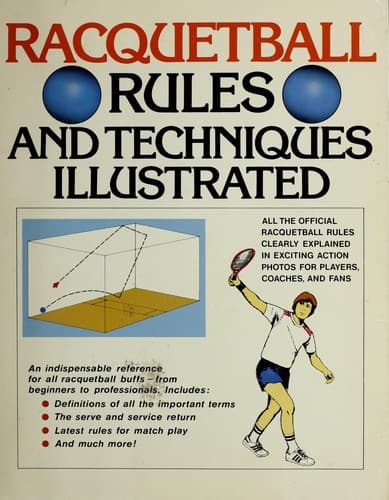 Tapa de Racquetball rules and techniques illustrated