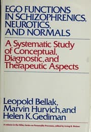 Tapa de Ego functions in schizophrenics, neurotics, and normals