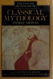 Tapa de A concise dictionary of classical mythology