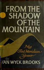 Tapa de From the shadow of the mountain