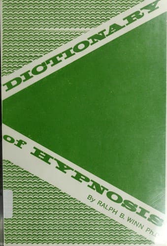 Tapa de Dictionary of hypnosis