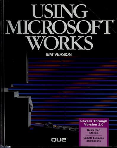 Tapa de Using Microsoft works