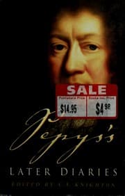 Tapa de Pepys's later diaries