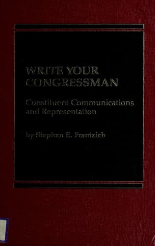 Tapa de Write your congressman