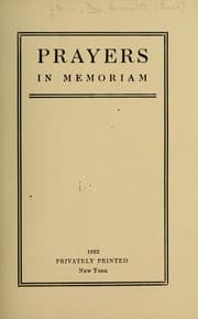 Tapa de Prayers in memoriam