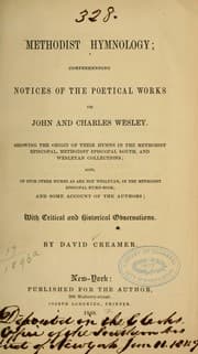 Tapa de Methodist hymnology; comprehending notices of the poetical works of John and Charles Wesley