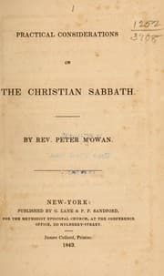 Tapa de Practical considerations on the Christian Sabbath