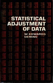 Tapa de Statistical adjustment of data