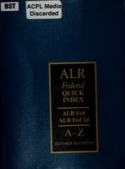 Tapa de ALR index