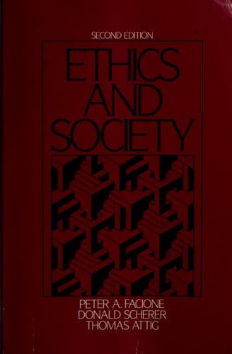 Tapa de Ethics and society