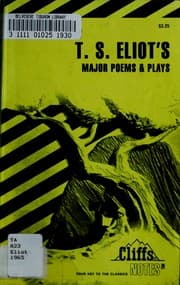 Tapa de T.S. Eliot's major poems and plays
