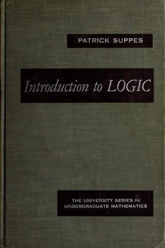Tapa de Introduction to logic.