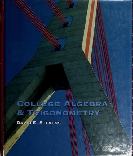 Tapa de College Algebra & Trigonometry