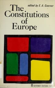 Tapa de The Constitutions of Europe