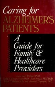Tapa de Caring for Alzheimer's patients