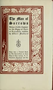 Tapa de The man of sorrows