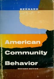 Tapa de American community behavior