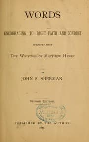 Tapa de Words encouraging to right faith and conduct