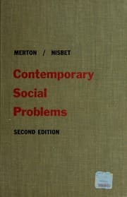 Tapa de Contemporary social problems