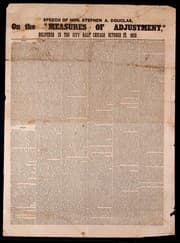 Tapa de Speech of Hon. Stephen A. Douglas, on the "Measures of adjustment," delivered in the City Hall, Chicago, October 23, 1850