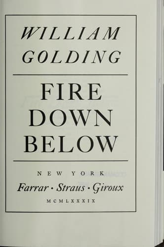 Tapa de Fire down below