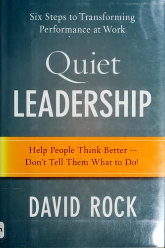 Tapa de Quiet leadership