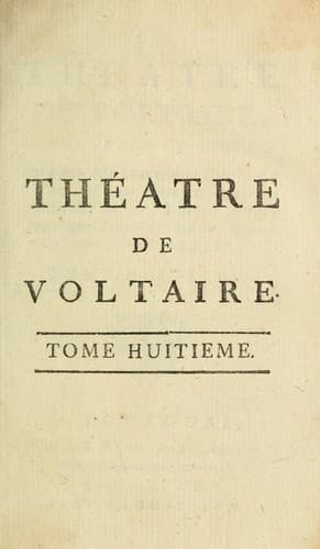 Tapa de Le théatre de Voltaire