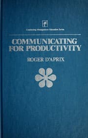 Tapa de Communicating for productivity