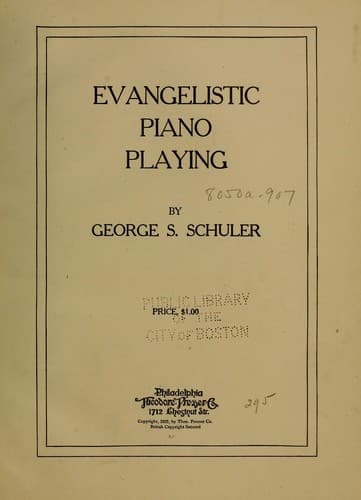 Tapa de Evangelistic piano playing