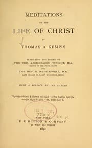 Tapa de Meditations on the life of Christ...