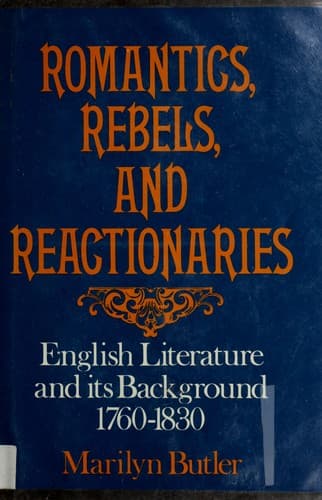Tapa de Romantics, rebels, and reactionaries
