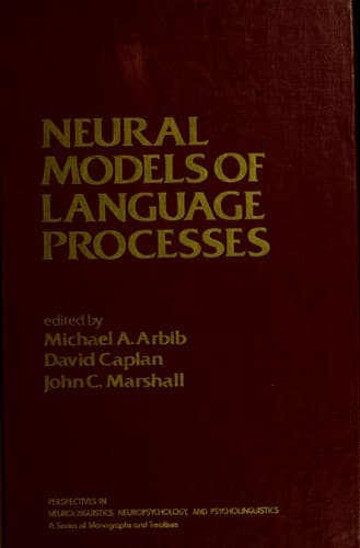 Tapa de Neural models of language processes