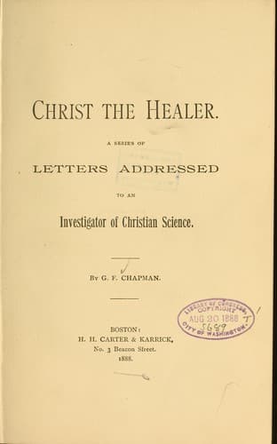 Tapa de Christ the Healer...