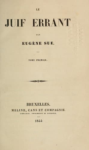 Tapa de Le juif errant