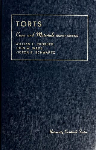 Tapa de Cases and materials on torts