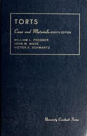Tapa de Cases and materials on torts