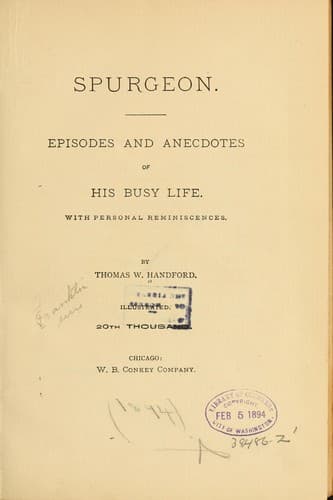 Tapa de Spurgeon