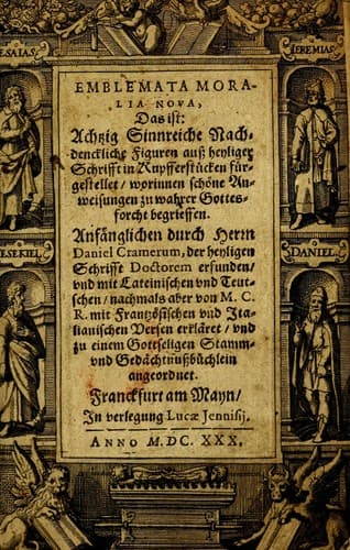 Tapa de Emblemata moralia nova, das ist