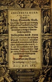 Tapa de Emblemata moralia nova, das ist