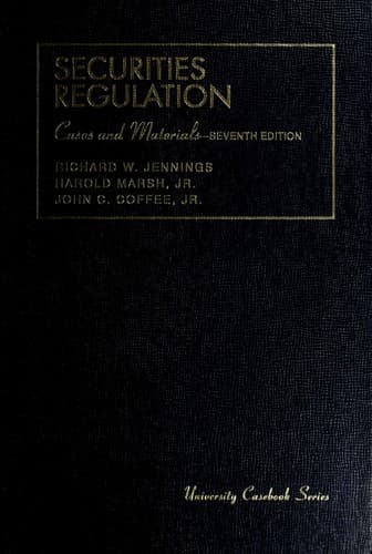 Tapa de Securities regulation