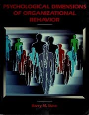 Tapa de Psychological dimensions of organizational behavior