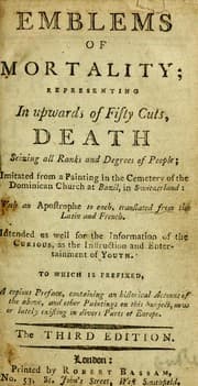 Tapa de Emblems of mortality