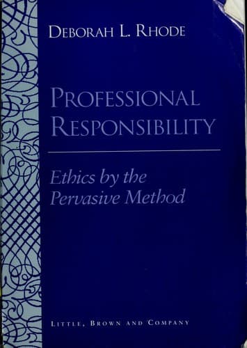 Tapa de Professional responsibility
