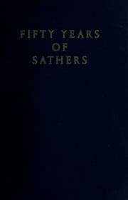 Tapa de Fifty years of Sathers