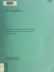Tapa de Final report and recommendations for the Secretary on Fair Market Value and Minimum Acceptable Bids for Federal Coal Leases
