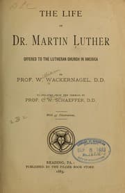 Tapa de The life of Dr. Martin Luther