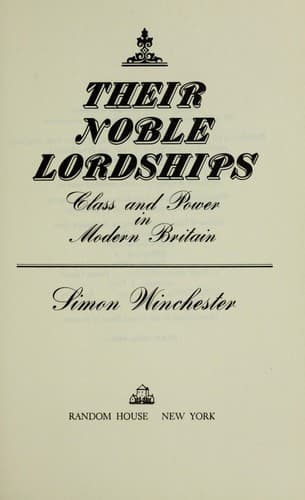 Tapa de Their noble lordships