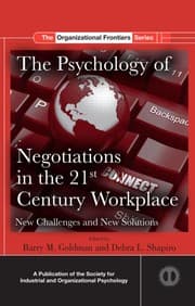 Tapa de The psychology of negotiations in the 21st century workplace