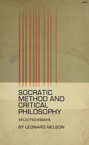 Tapa de Socratic method and critical philosophy
