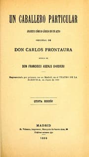 Tapa de Un caballero particular